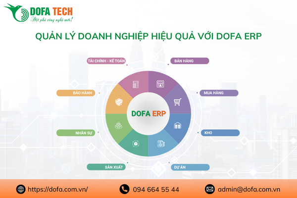 Quản lý doanh nghiệp hiệu quả với phần mềm DOFA ERP