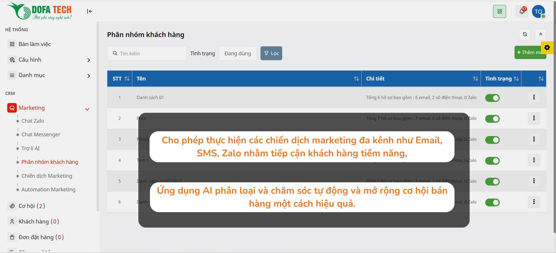 DOFA-CRM-Cong-cu-Marketing-chien-dich-tim-kiem-co-hoi