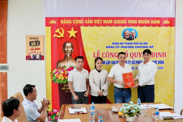 Lễ Công bố Quyết định thành lập Chi bộ Công ty CP Công nghệ DOFA